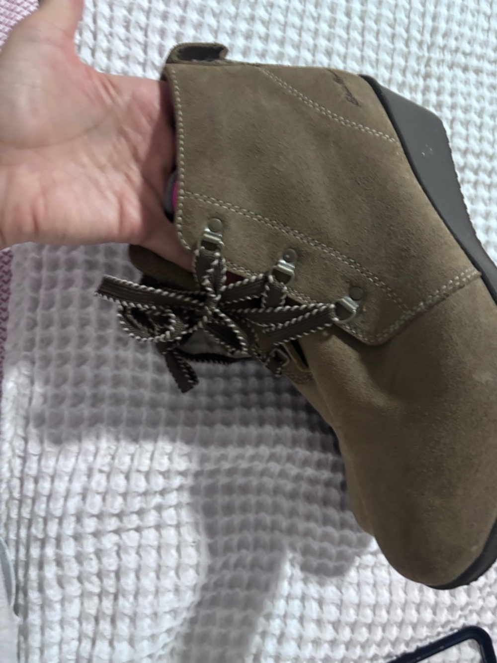 Eddie bauer wedge  Ankle Boots  Suede - - Picture 8 of 8